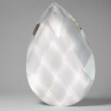 K9 CRYSTAL 60x40mm Faceted top hole 1pc