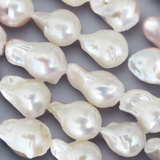 Semi Prec 18mm drop pearl baroque 22pc