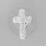 Sterling Sil 10mm cross sparkle 2pcs