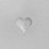 Sterling Sil 8mm heart E/R Sparkle 2pcs