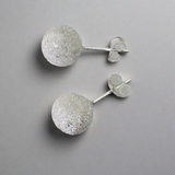 Sterling Sil 8mm ball stud Sparkle 2pcs