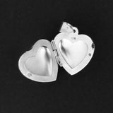 Sterling sil 20mm heart puffy locket 1pc