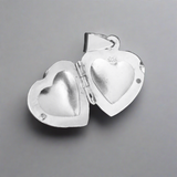 Sterling sil 16mm heart puffy locket 1pc