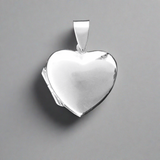 Sterling sil 20mm heart locket 1pc