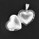 Sterling sil 20mm heart locket 1pc