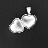 Sterling sil 16mm heart locket 1pc