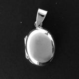 Sterling sil 18x15mm Oval locket 1pc