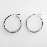 Metal 30mm E/R Hoop DIAM HQ Sil 2pc