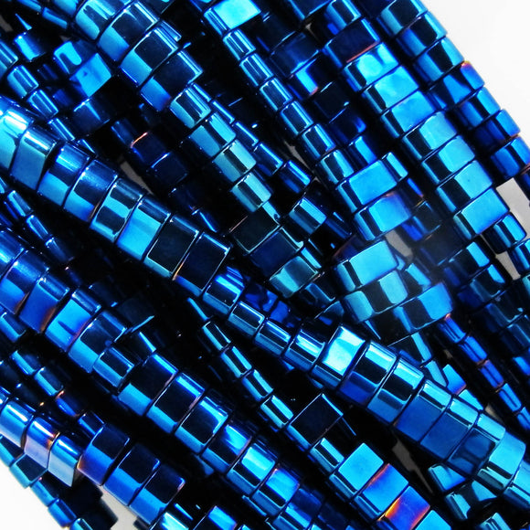 Semi Prec 3x6mm tile Electro BLUE 56pc