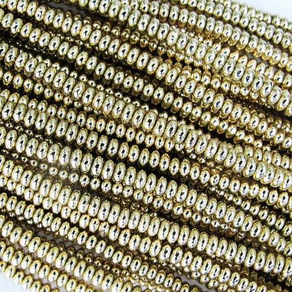 Semi Prec 2x4mm wash Electro GOLD 76p