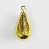 Metal 30mm diamante drop NF Gld 1pc