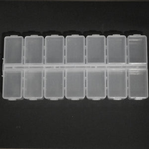 Plas 27cmx13cmx3cm Sep Lids 14comp 1pc