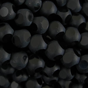 Porcelian 8mm cut Black Porcelain 24pcs