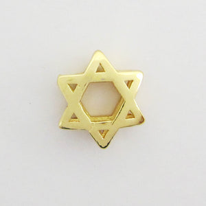 Metal 10mm Star of David NF GOLD 8pcs