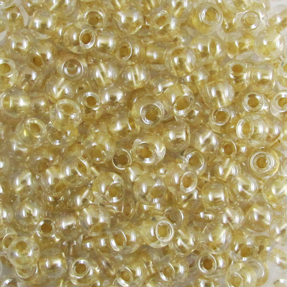 Cg size 6 seed bead perlised A Gold 20g