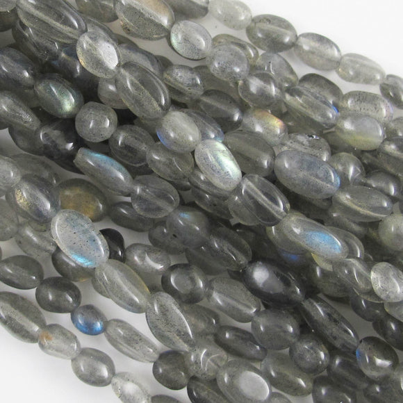 Semi Prec 8mm nuggets Labradorite 22+pcs