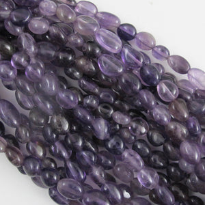 Semi Prec 6mm nuggets Amethyst 24+p