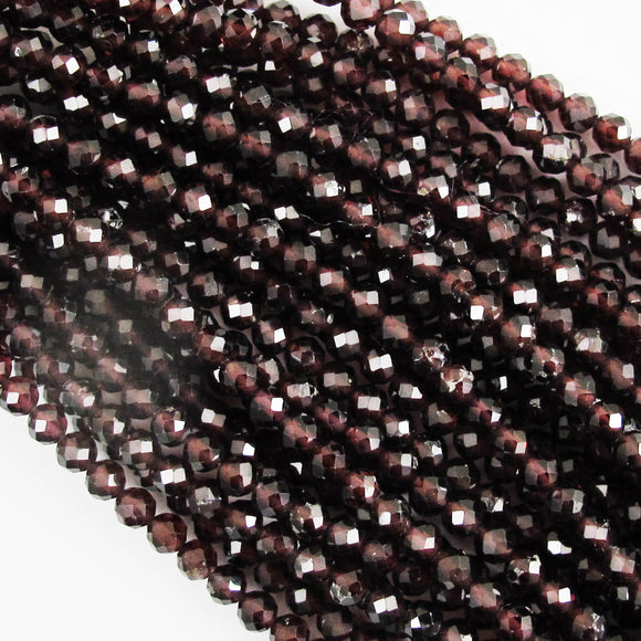 Semi Prec 4mm Rnd NAT GARNET 48+pc