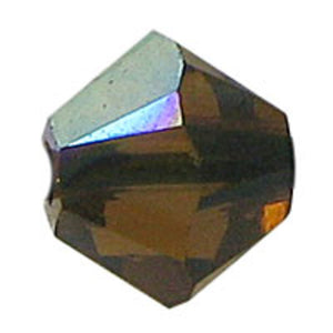 Austrian Crystals 4mm 5328 smokey topaz AB 20pcs