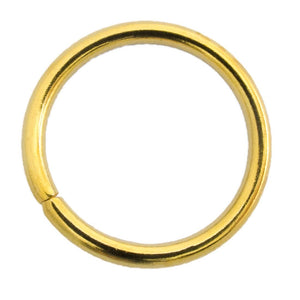 Metal 20mm x 2mm jumpring gold 6pcs