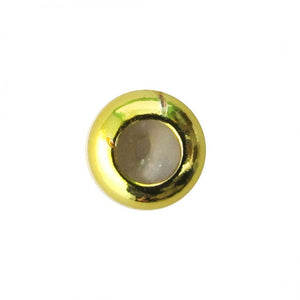 Metal 3.5x7mm washer silicon hole NF GLD 10p