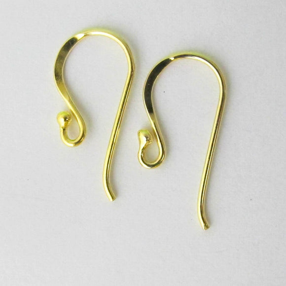 14k Gold Plated , Brass 1719mm Ear Hooks Earrings Clasps Findings Earring  Wires for Jewelry Making Supplies Wholesale -  Canada