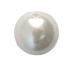 XMASS DECO 22MM WHITE PEARL 5pcs