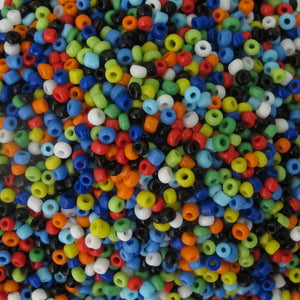 Cg Seed bead #12 MULTI OPAQUE 40grams