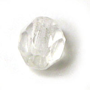 cz 4mm rnd fact trns clear 50pcs