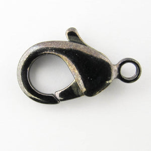 Metal 18mm parrot clasp black 10pcs