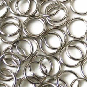 Metal 9x1mm jump ring nickel 20pcs